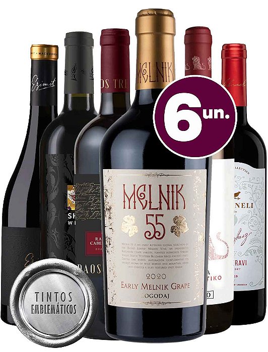 KIT TINTOS EMBLEMÁTICOS - 6 garrafas