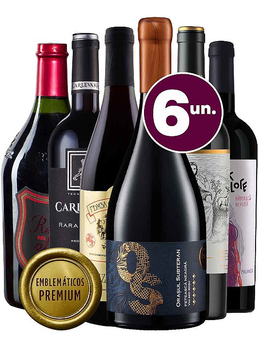 KIT TINTOS EMBLEMÁTICOS PREMIUM - 6 garrafas