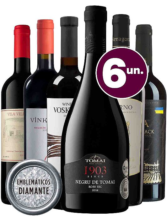 KIT TINTOS EMBLEMÁTICOS DIAMANTE - 6 garrafas