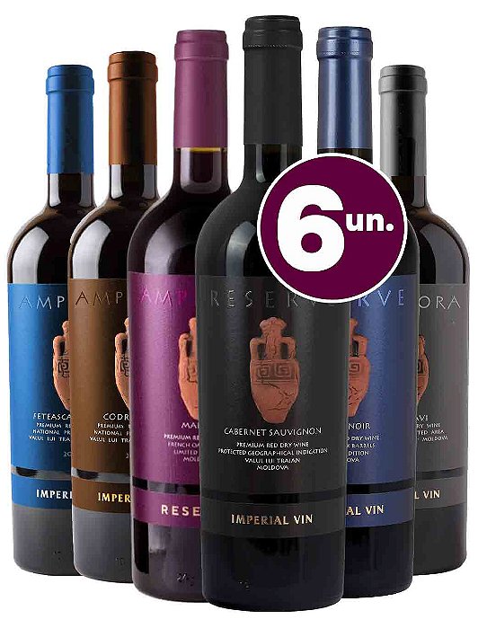 Kit Tintos Imperial Vin Reserve - 6 garrafas