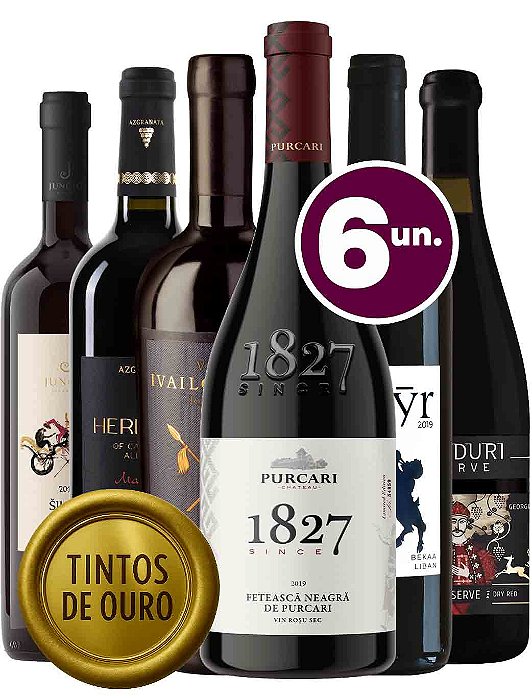 Kit Tintos de Ouro - 6 garrafas