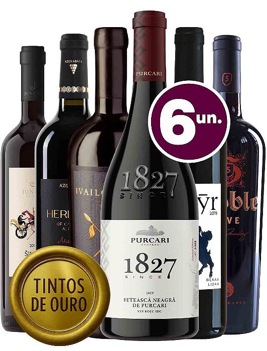 Kit Tintos de Ouro - 6 garrafas