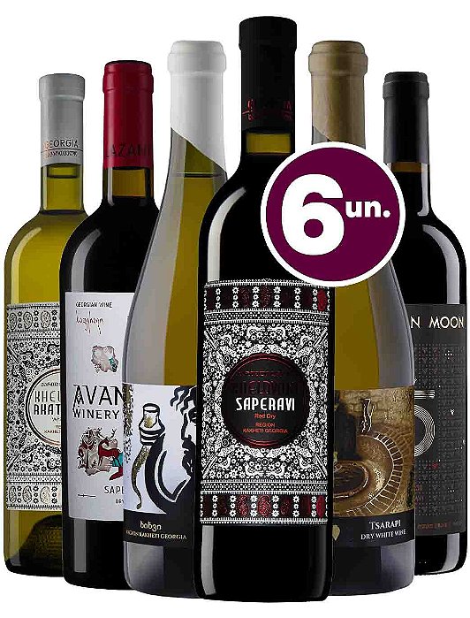 KIT GEÓRGIA: O berço do vinho! - 6 garrafas