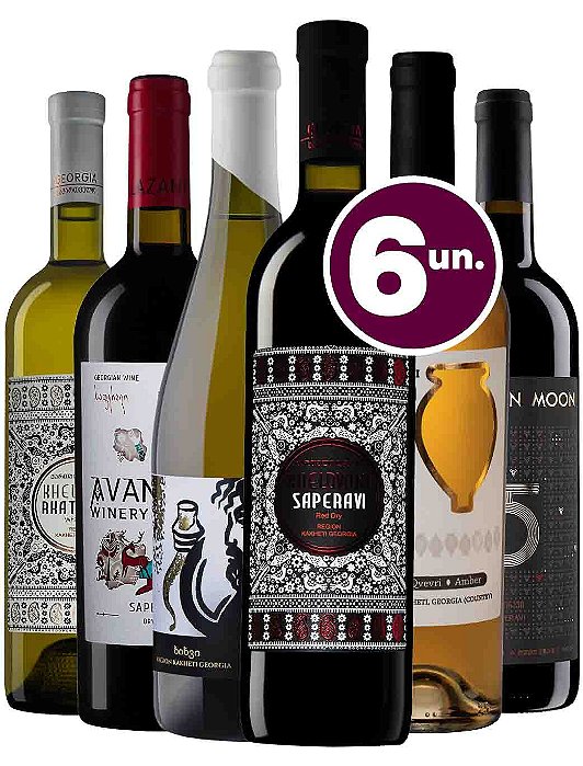 KIT GEÓRGIA: O berço do vinho! - 6 garrafas