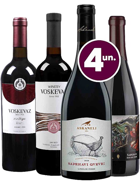 KIT Armênia vs Geórgia - 4 garrafas