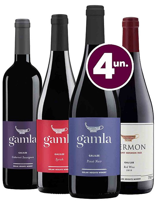 KIT Tintos de Israel - 4 garrafas