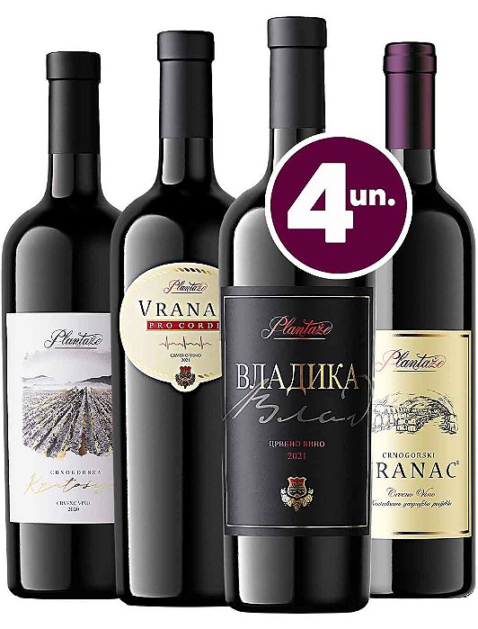 Kit Tintos de Montenegro - 4 garrafas