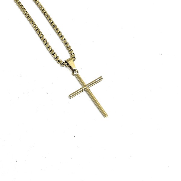 Colar Crucifixo Básico minimalista [aço premium]