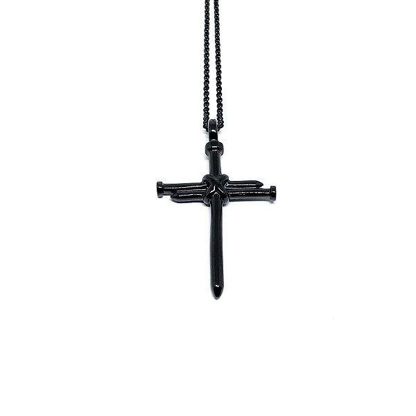 Colar Crucifixo de Pregos Nobre [aço Premium]