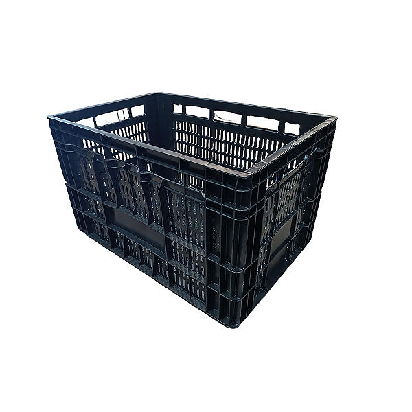 Caixa Agricola Hortifruti Vazada Feira Plastica 75L