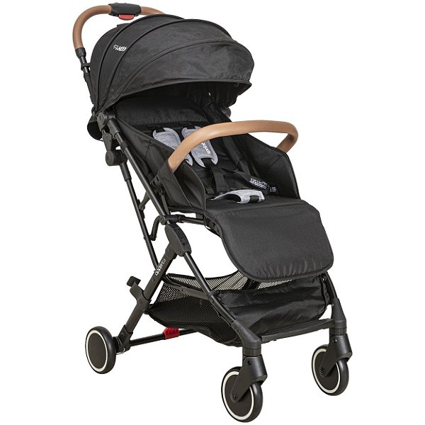 Carrinho de Bebe Passeio Kiddo Sprint Preto Compacto Leve