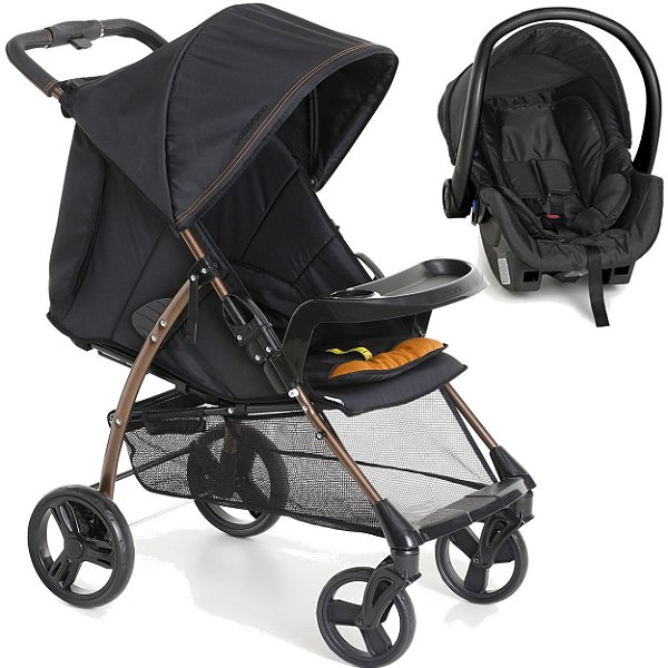 Carrinho de Bebe com Bebe Conforto Galzerano San Remo Cobre