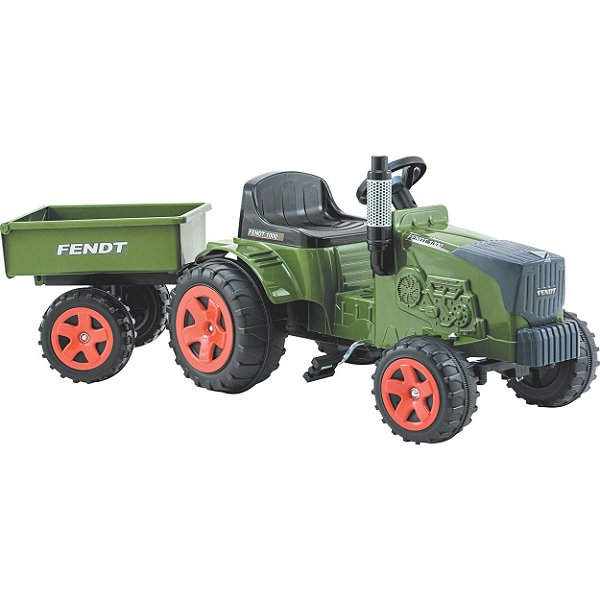 Trator Pedal Infantil Biemme Fendt com Caçamba Retro Verde