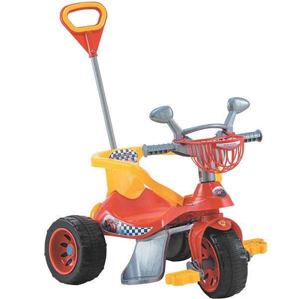 Triciclo Infantil Passeio e Pedal Biemme Super Cross Vermelho