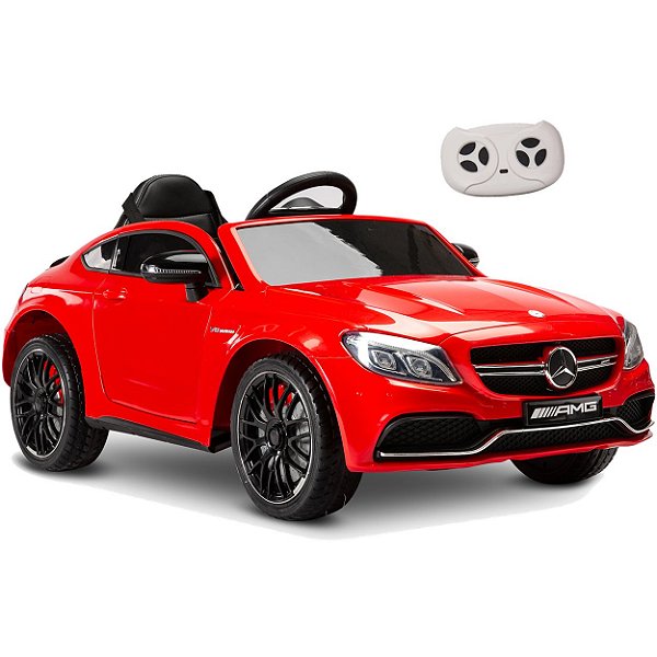 Carro Eletrico Belfix Mercedes Benz C63s Vermelho 12V Controle