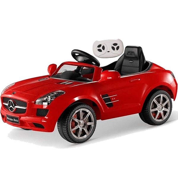 Carro Eletrico Mercedes-Benz SLS AMG 12V com Controle Vermelho