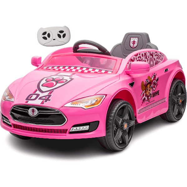 Carro Elétrico Patrulha Canina Race Rescue 6V Controle Rosa