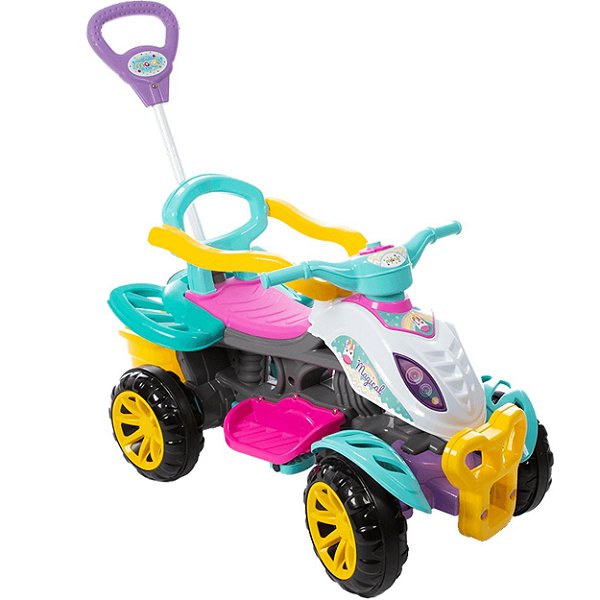 Carrinho de Passeio e Pedal Maral Quadriciclo Menina 30kg