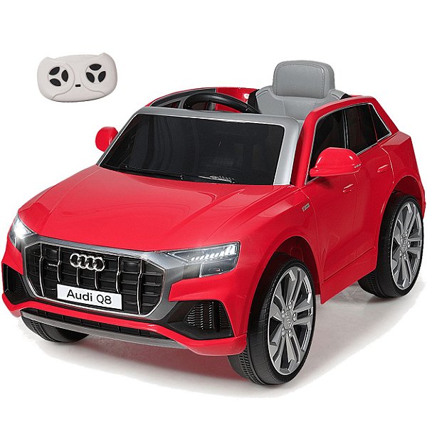 Carro Eletrico Zippy Toys Audi Q8 12V Controle Remoto Vermelho