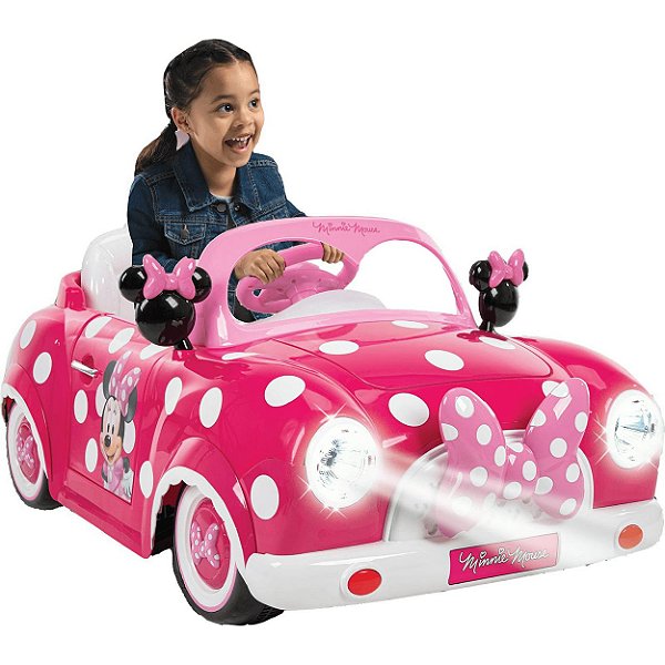 Carrinho Eletrico Infantil Zippy Toys Minnie Mouse 6V Rosa