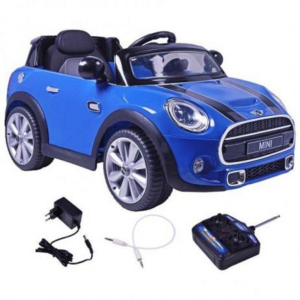 Carro Elétrico Infantil Mini Cooper Conversível Azul - Bel Brink - Maçã  Verde Baby
