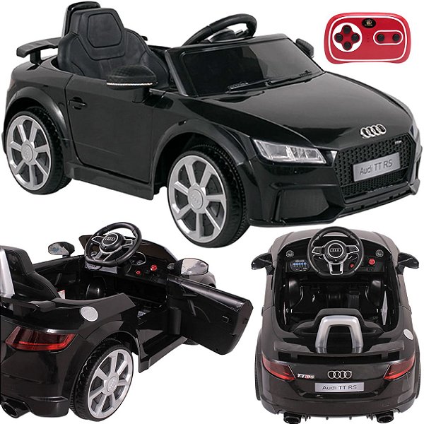 Carro Eletrico Belfix Audi TT RS 12V Controle Remoto Preto