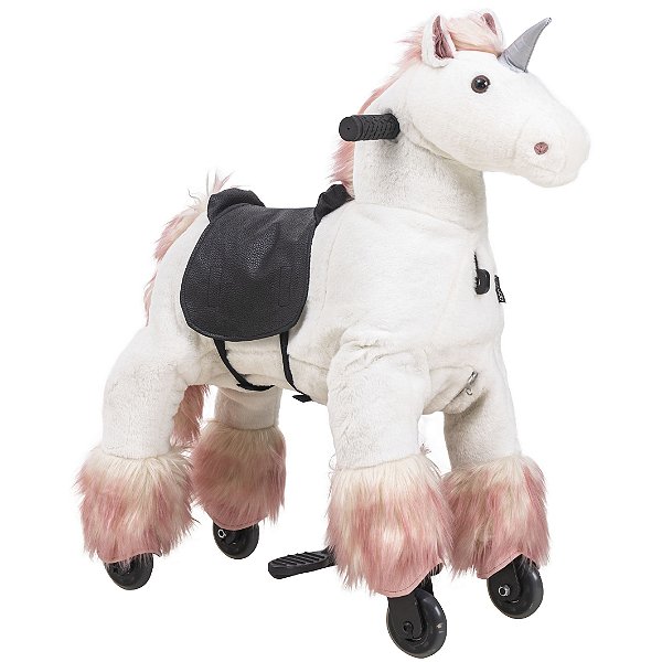 Unicornio Passeio Infantil Kiddo Montaria Uppi Pequeno Branco