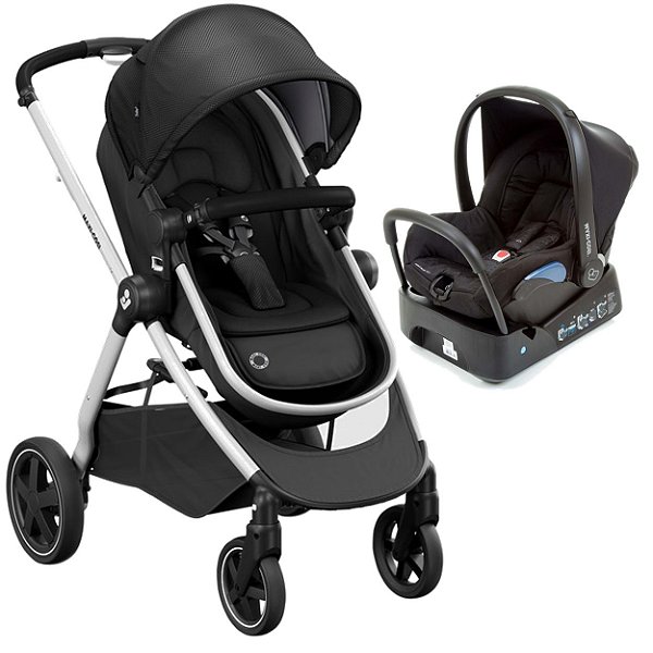 Carrinho Bebe Conforto Base Maxi Cosi Anna2 Essencial Black