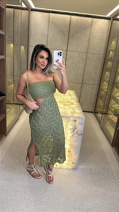 Vestido Midi Sunset Verde