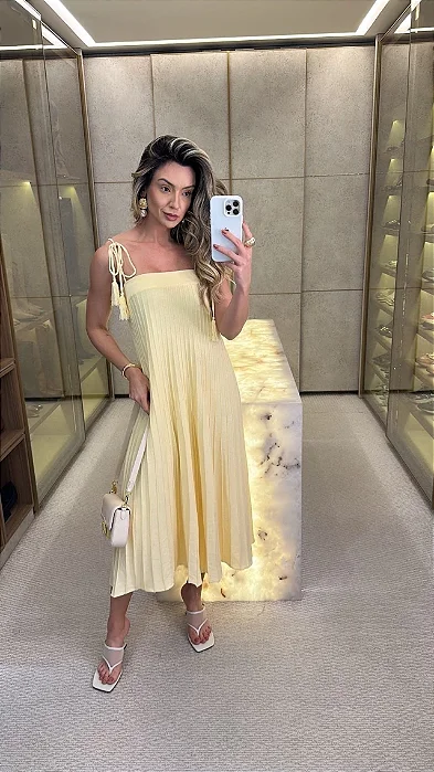 Vestido Grécia Amarelo