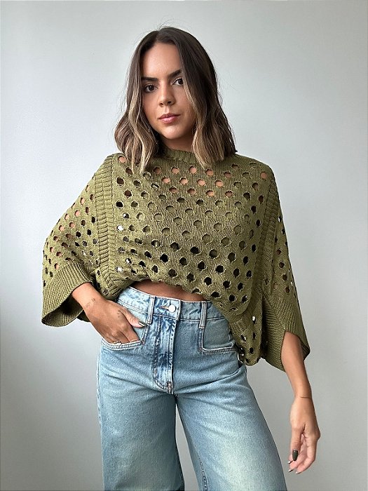 Blusa de Tricot Laise Verde