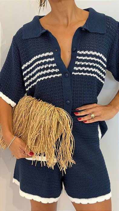 Conjunto Lolita Bicolor Azul