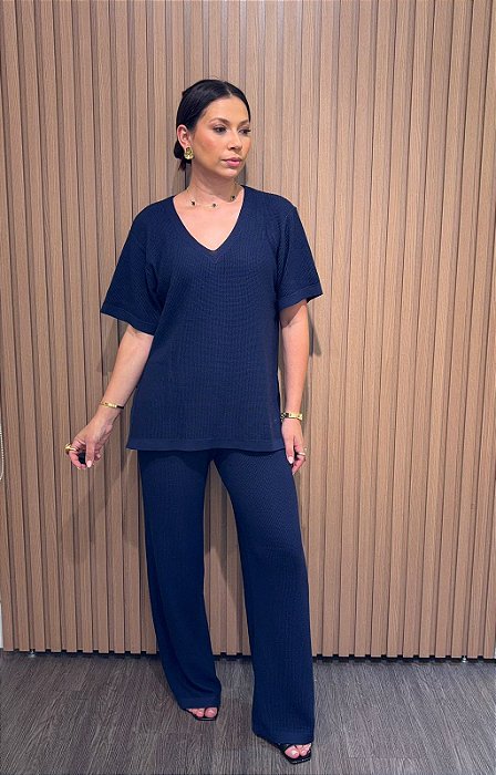 Conjunto de Tricot Atena Azul