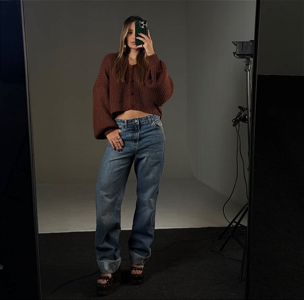 Casaco de Tricot Ursula Marrom