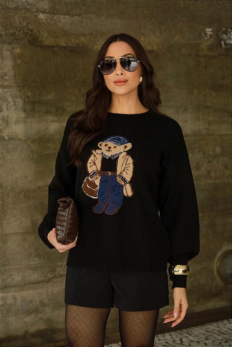 Blusa de Tricot Bear