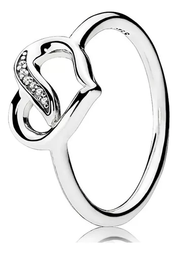 Anel Laços Do Amor Zircônias Prata 925