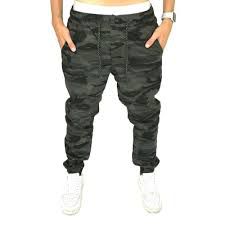 Calça Jogger Masculina Camuflada Sarja Com Lycra