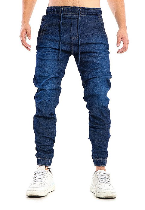 Calça Jogger Bege Track Pants Fitness Masculina Pronta Entre