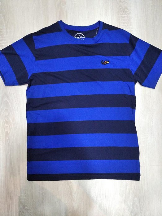 Camisa black blue listrada G