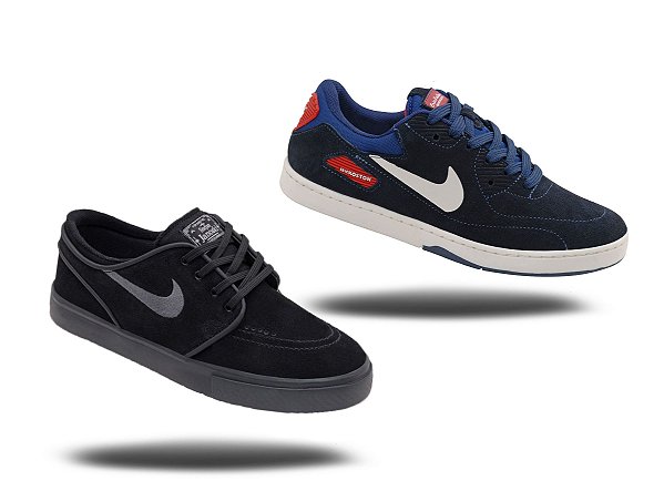 janoski preto e vermelho