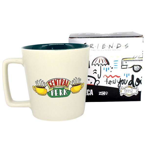 Caneca Friends Central Perk Cerâmica Oficial Warner Bros