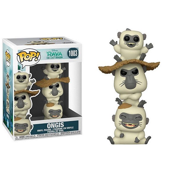 Pop Funko Ongis Macacos #1003 Disney Raya E O Último Dragão