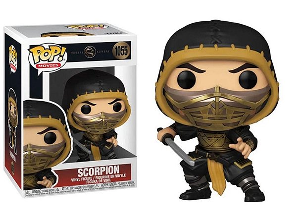 Pop Funko Scorpion #1055 Mortal Kombat Original Com Nota
