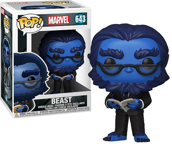Pop Funko Beast Revista #643 Marvel X-Men Original Com Nota