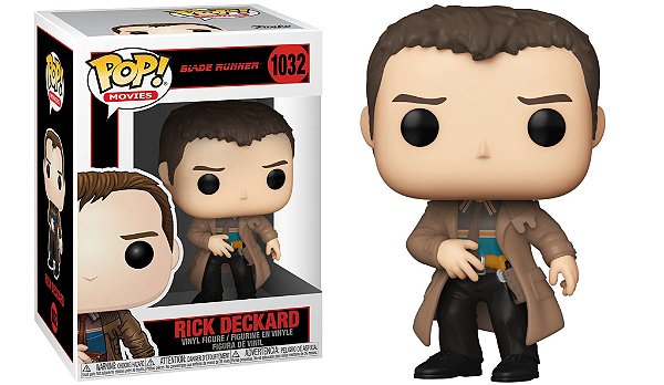 Pop Funko Rick Deckard #1032 Balde Runner Original Com Nota