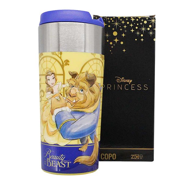 Copo Princesa Bela E A Fera Semi-térmico Slim Oficial Disney