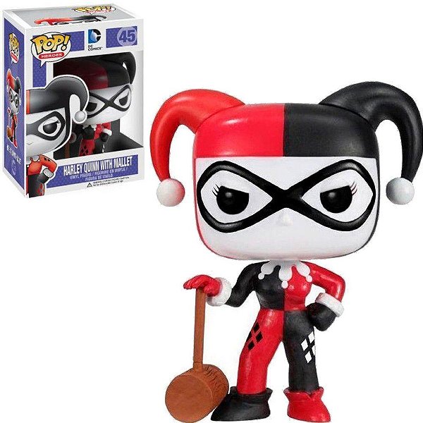 Pop Funko Harley Quinn With Mallet #45 Arlequina Oficial DC
