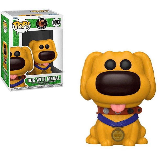 Pop Funko Dug With medal #1093 Disney Pixar Dug Days
