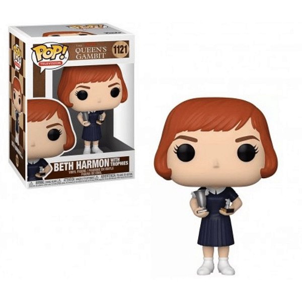 Pop Funko Beth Harmon with trophies #1121 Netflix The Queen's Gambit