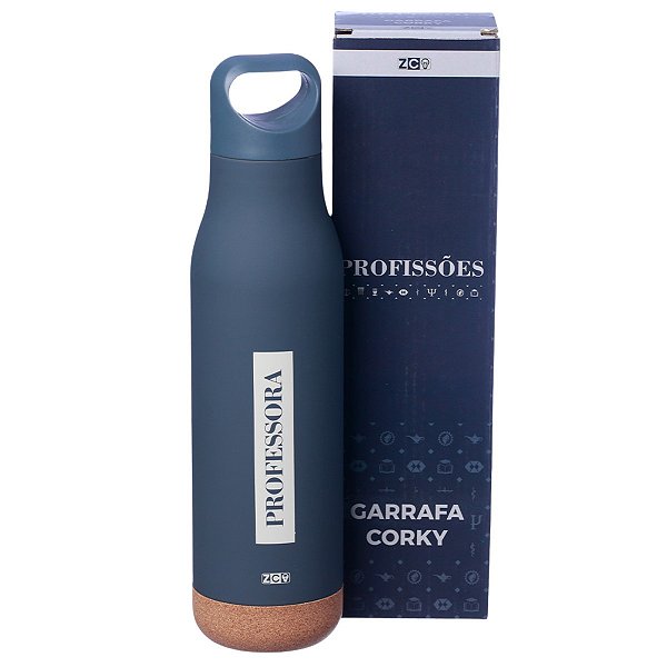 Garrafa Professora Educadora Térmica 6 Horas Parede Dupla 500ML